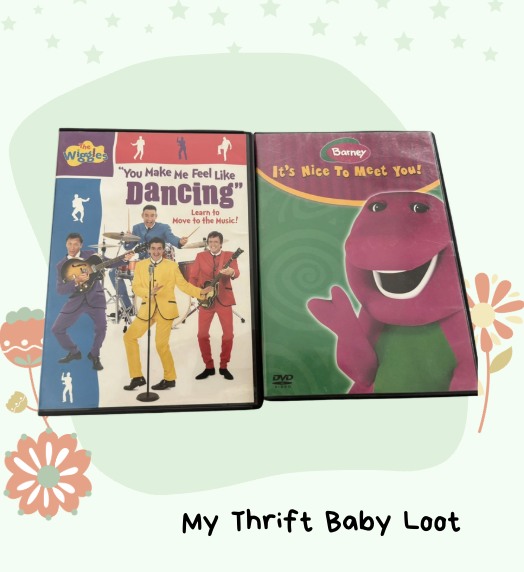 Preloved Wiggles and Barney DVD